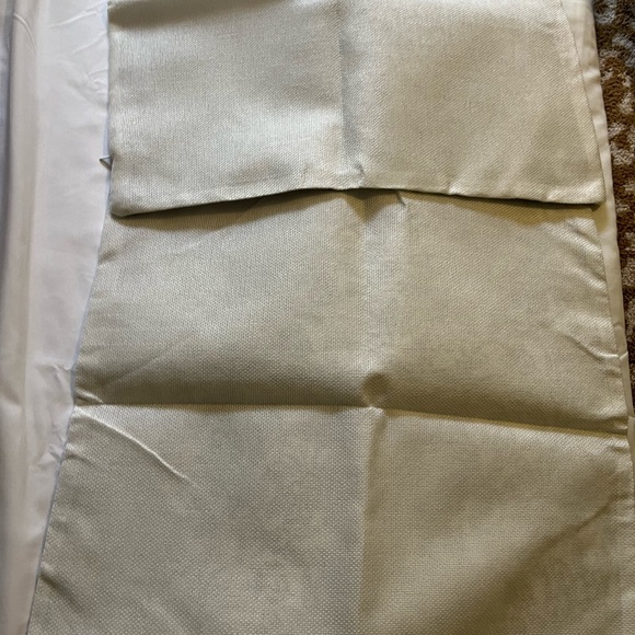 Cream and Gray pillow Cover with Elegant Floral Design - Picture 3 of 5